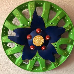 Hippie HubCap Decor